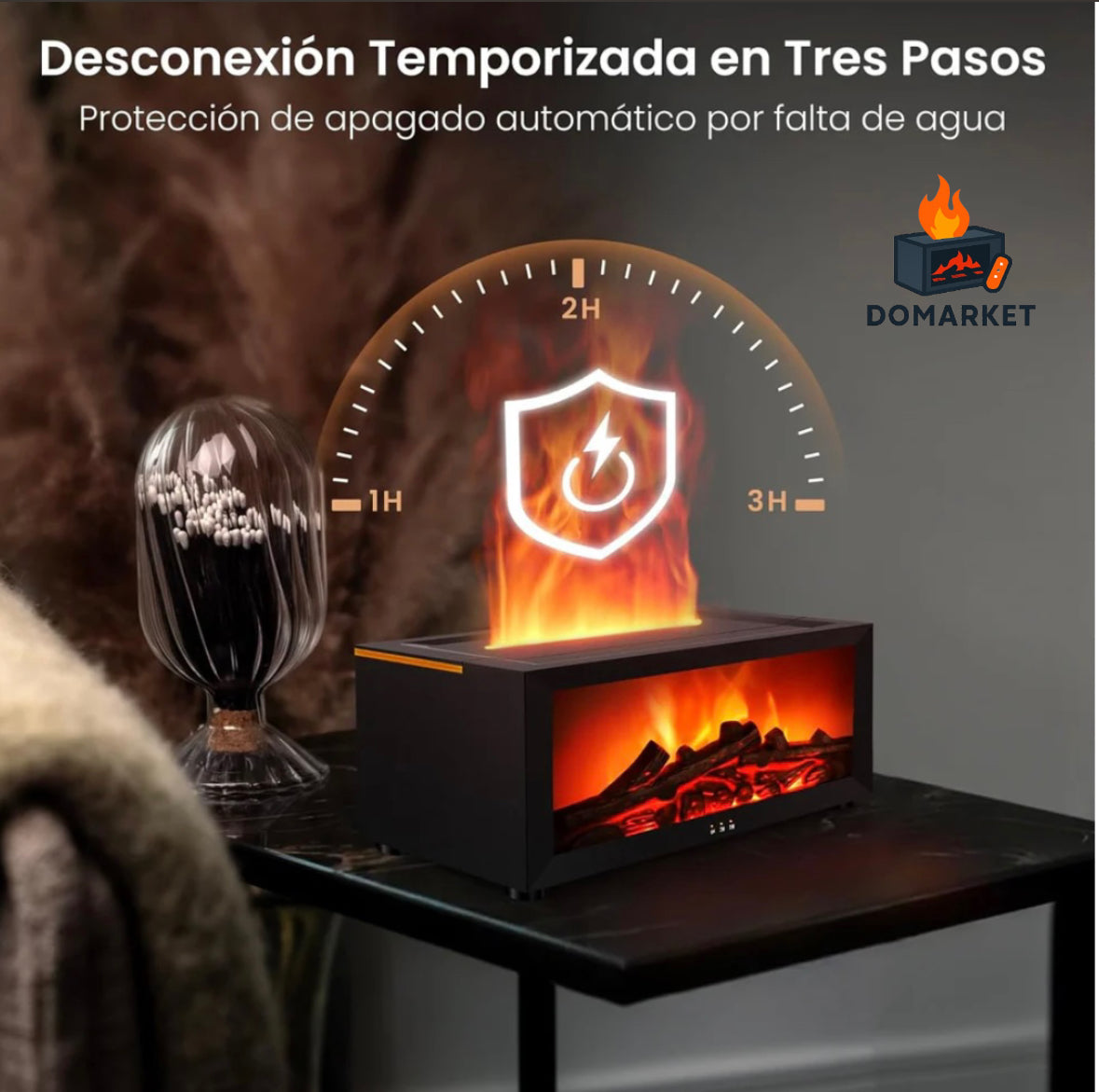 Difusor de aroma con diseño de llama