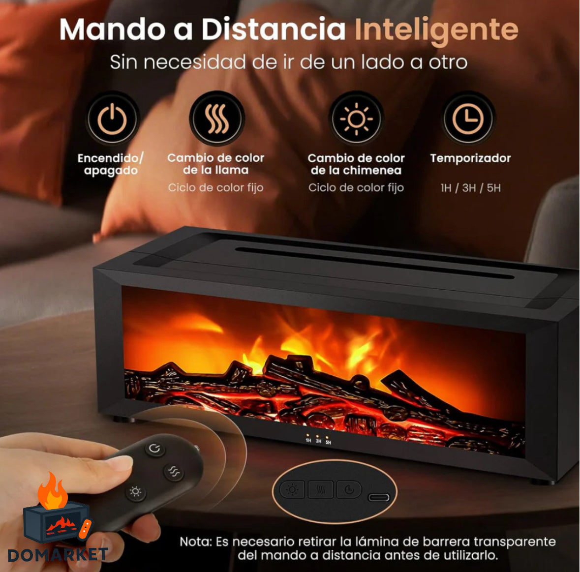 Difusor de aroma con diseño de llama